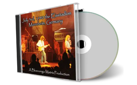 Artwork Cover of Led Zeppelin 1980-07-03 CD Mannheim Soundboard