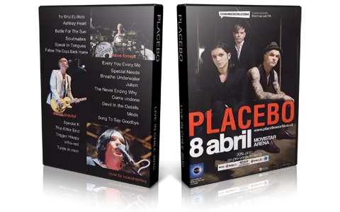Artwork Cover of Placebo 2010-04-08 DVD Santiago Proshot