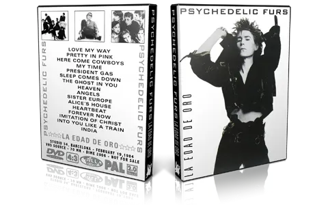 Artwork Cover of Psychedelic Furs 1984-02-19 DVD Madrid Proshot