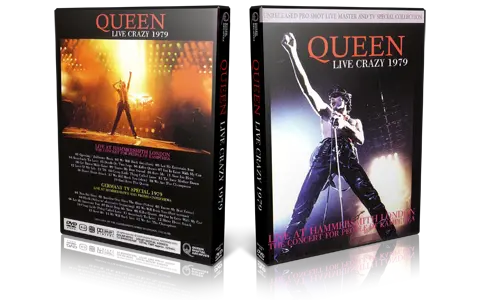 Artwork Cover of Queen 1979-12-26 DVD London Proshot