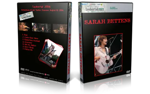 Artwork Cover of Sarah Bettens Compilation DVD Taubertal 2004 Proshot