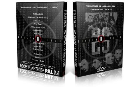 Artwork Cover of The Damned 1983-09-11 DVD London Proshot