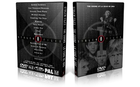 Artwork Cover of The Sound 1984-10-02 DVD Madrid Proshot