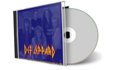 Artwork Cover of Def Leppard 1992-09-19 CD San Diego Audience