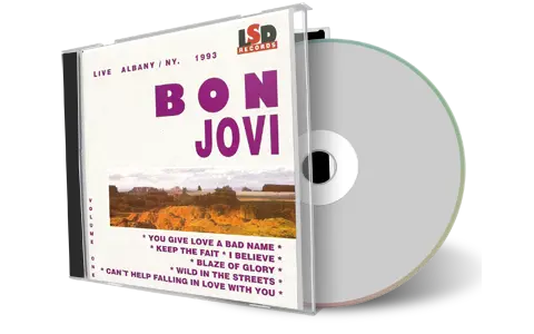 Artwork Cover of Bon Jovi 1993-02-16 CD Albany Audience