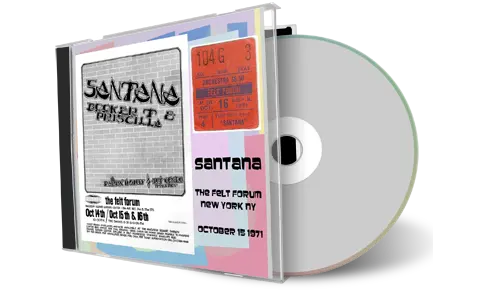 Artwork Cover of Carlos Santana 1971-10-15 CD New York City Audience