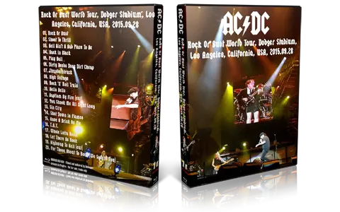 Artwork Cover of ACDC 2015-09-28 DVD Los Angeles Audience