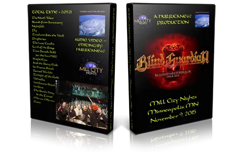 Artwork Cover of Blind Guardian 2015-11-09 DVD Minneapolis Audience