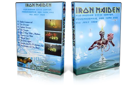 Artwork Cover of Iron Maiden 1988-07-06 DVD Poughkeepsie Audience