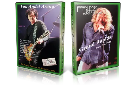 Artwork Cover of Jimmy Page and Robert Plant 1998-06-29 DVD Grand Rapids Audience