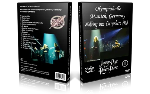 Artwork Cover of Jimmy Page and Robert Plant 1998-11-23 DVD Munich Audience