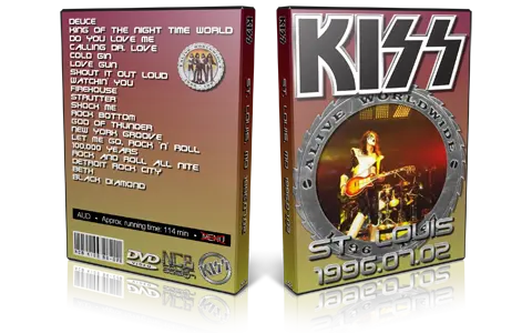 Artwork Cover of KISS 1996-07-02 DVD St Louis Audience