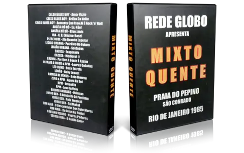 Artwork Cover of Praia do Pepino Compilation DVD Rio de Janeiro 1986 Proshot