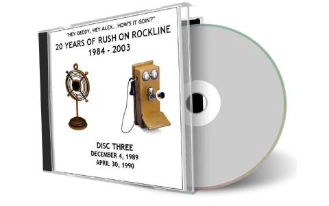 Artwork Cover of Rush 1989-12-04 CD Rockline Soundboard
