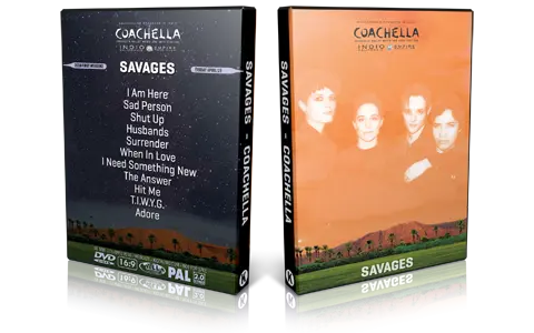 Artwork Cover of Savages 2016-04-15 DVD Coachella Festival Proshot