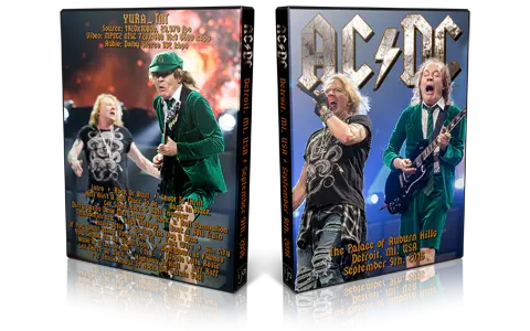 Artwork Cover of ACDC 2016-09-09 DVD Detroit Audience