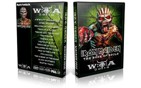 Artwork Cover of Iron Maiden 2016-08-04 DVD Wacken Open Air Proshot