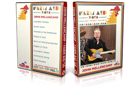 Artwork Cover of John Mellencamp 2016-09-17 DVD Farm Aid Proshot
