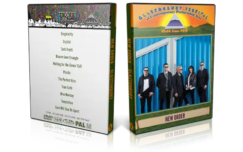 Artwork Cover of New Order 2016-06-25 DVD Glastonbury Festival Proshot