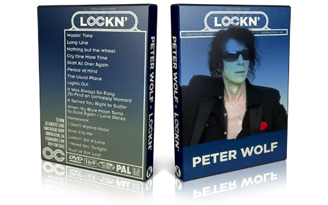 Artwork Cover of Peter Wolf 2016-08-26 DVD LOCKN Festival Proshot
