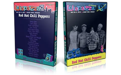 Artwork Cover of Red Hot Chili Peppers 2016-07-30 DVD Lollapalooza Proshot