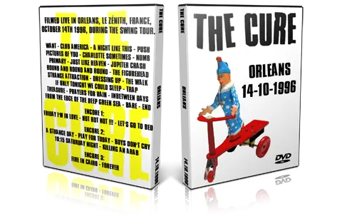 Artwork Cover of The Cure 1996-10-14 DVD Orleans Audience